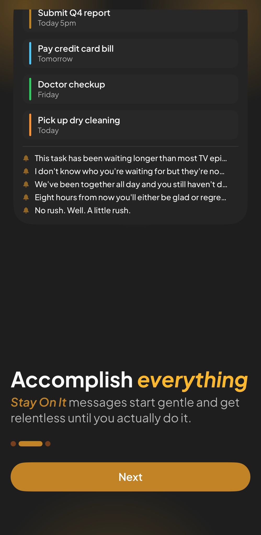 Escalating reminders